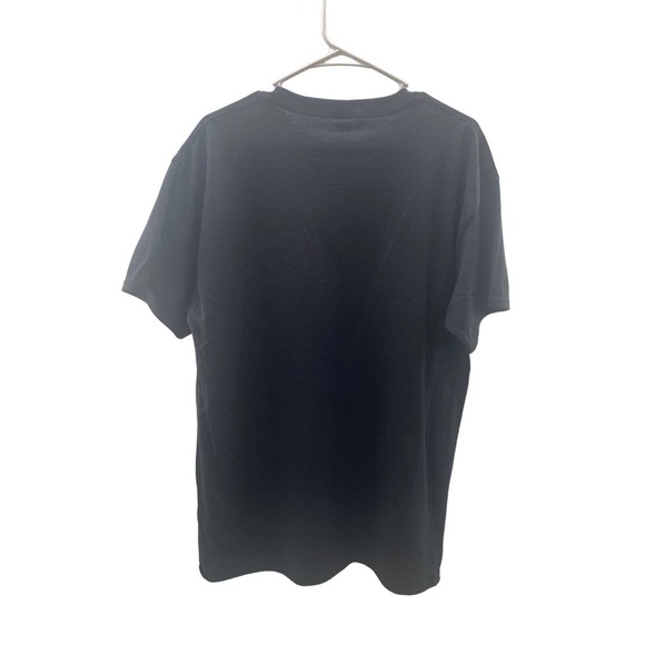 Disc Golf Shirt VERTIGO SWIRL Discgolfer Vinyl Custom Logo L T-Shirt Black - Picture 2 of 7